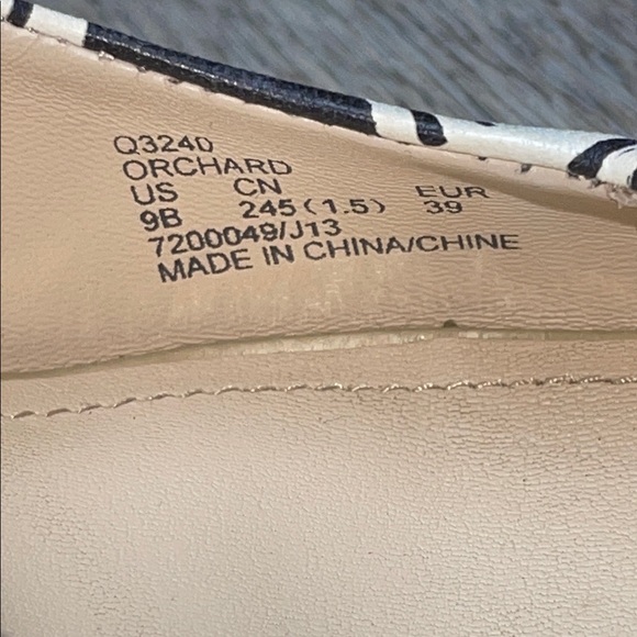 Coach Leather Black and Cream Plaid Heels Size 9 B - Picture 16 of 16